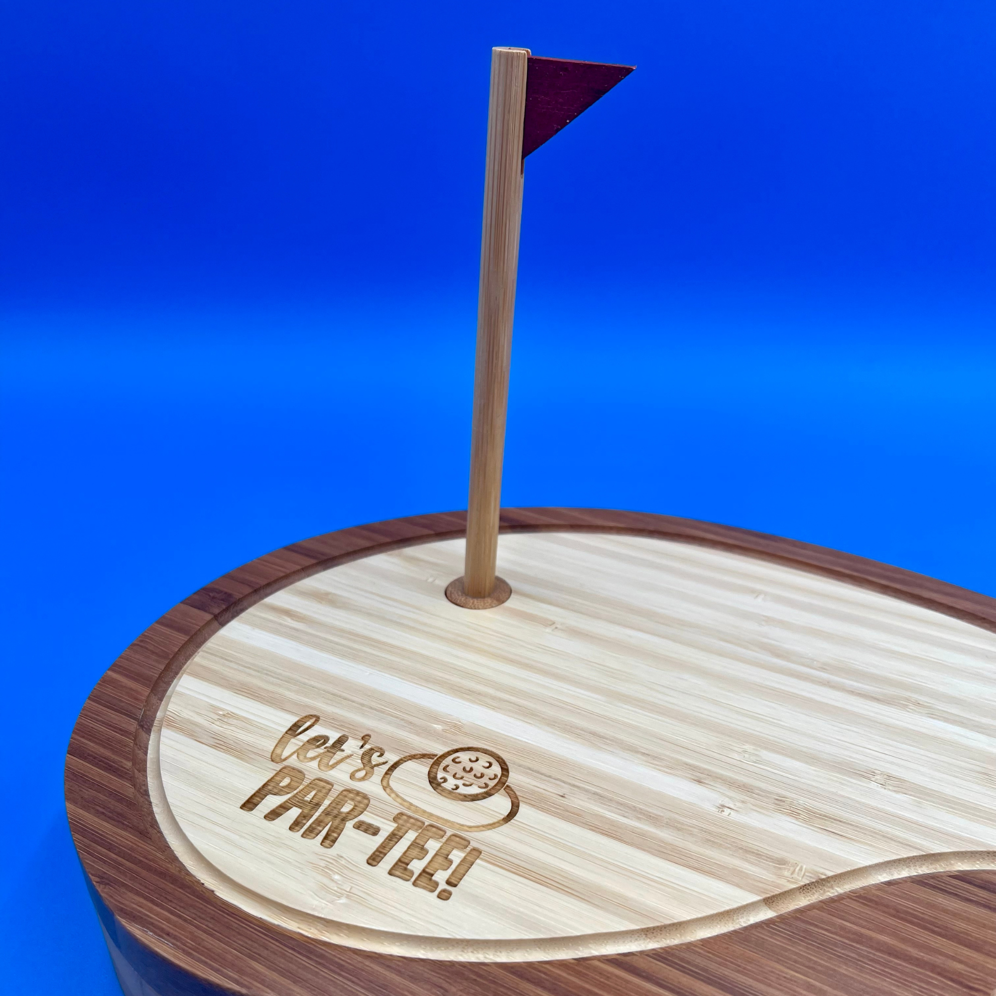 Sand Trap Golf Cheese Cutting Board w/6 Tools