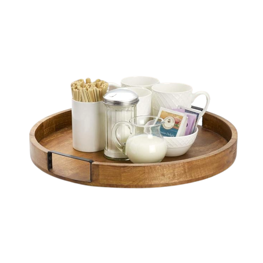 18" Lazy Susan in Mango Wood