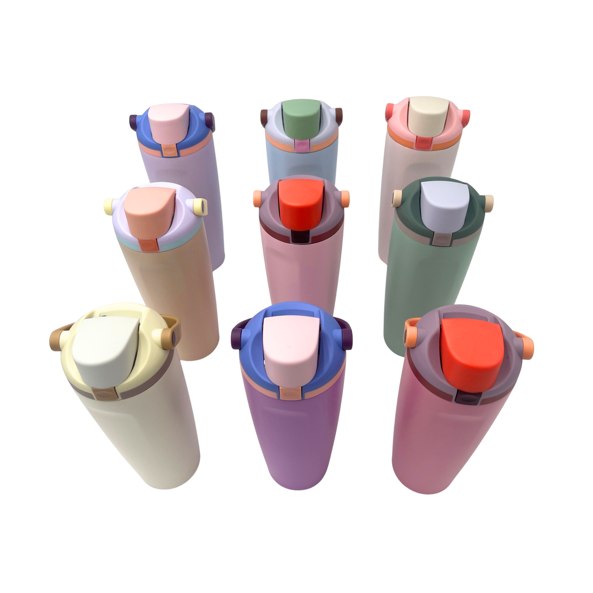 32 oz. Insulated Sports Bottle with Handle & 2-in-1 Straw Cap