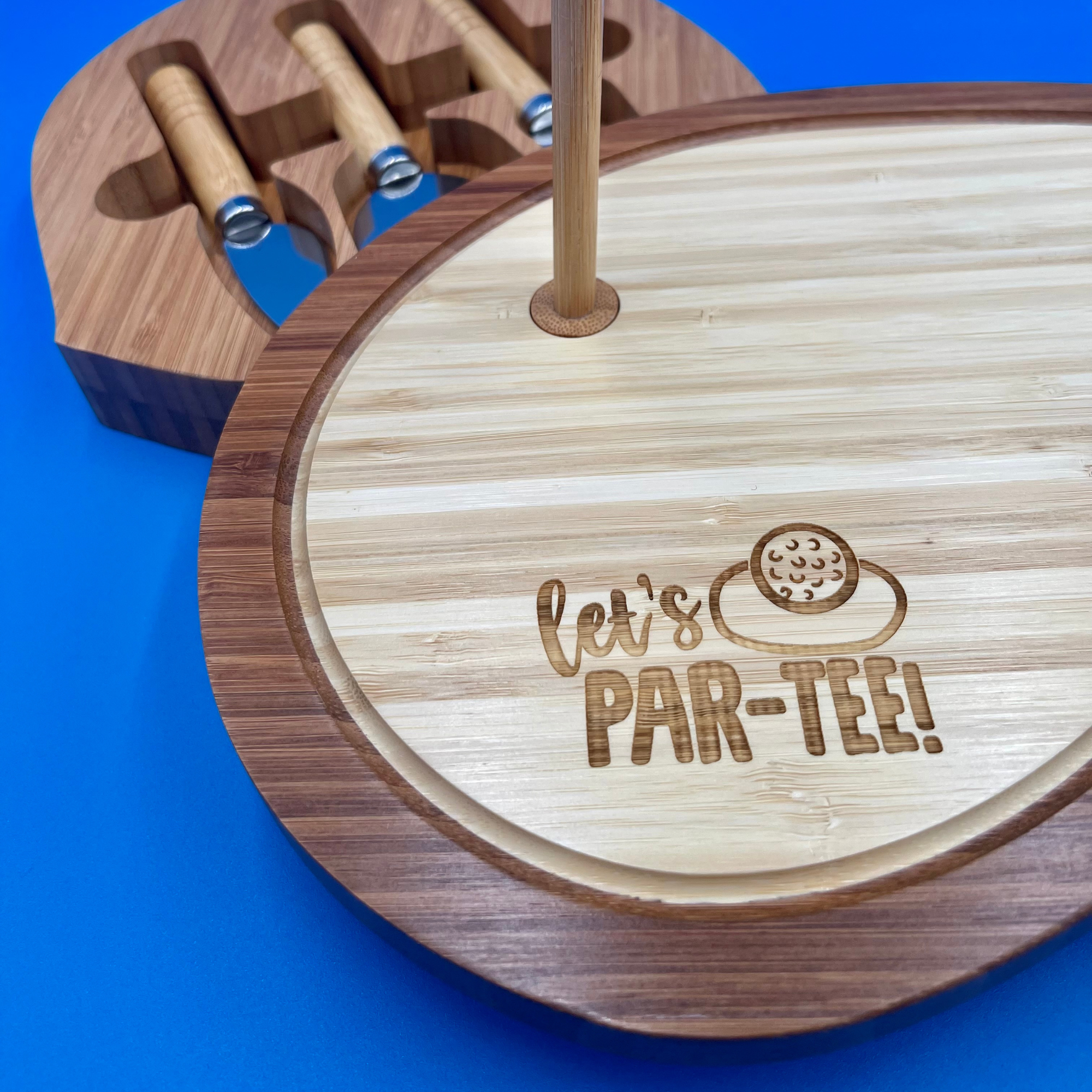 Sand Trap Golf Cheese Cutting Board w/6 Tools