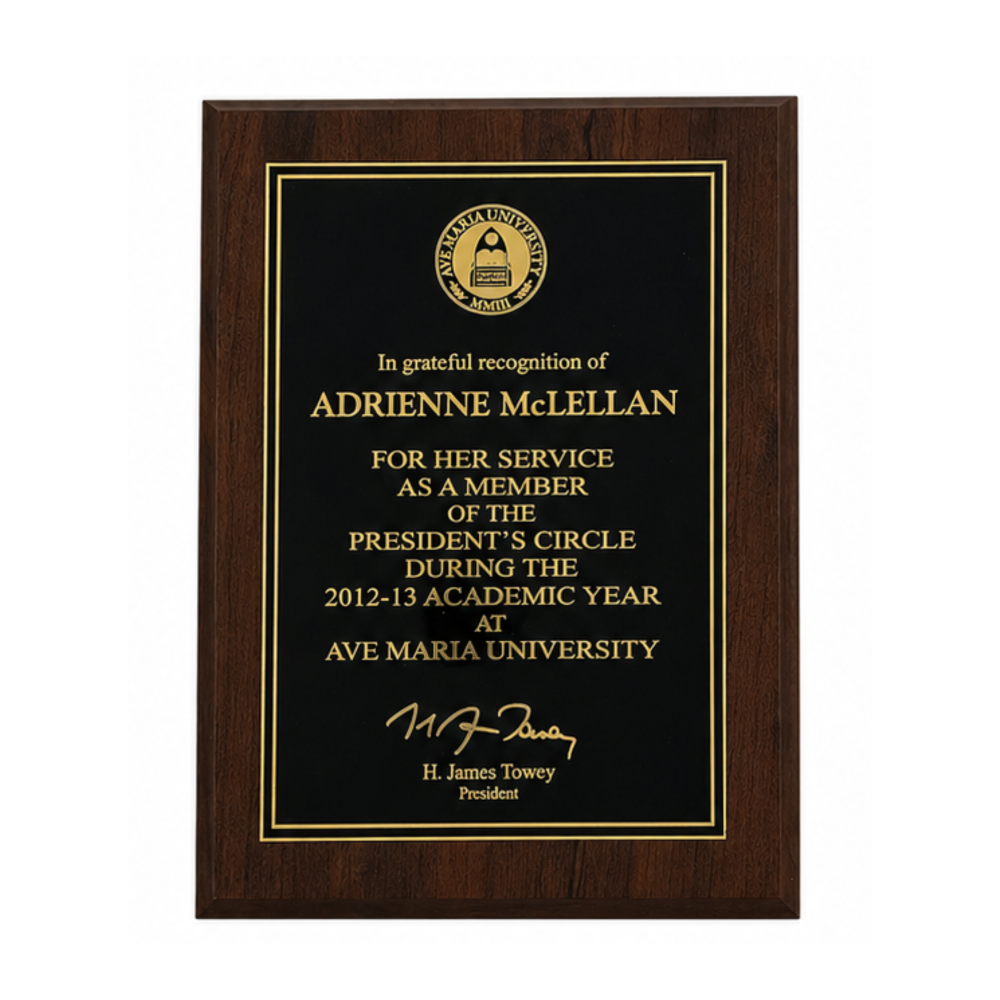 Custom Engraved Plaque