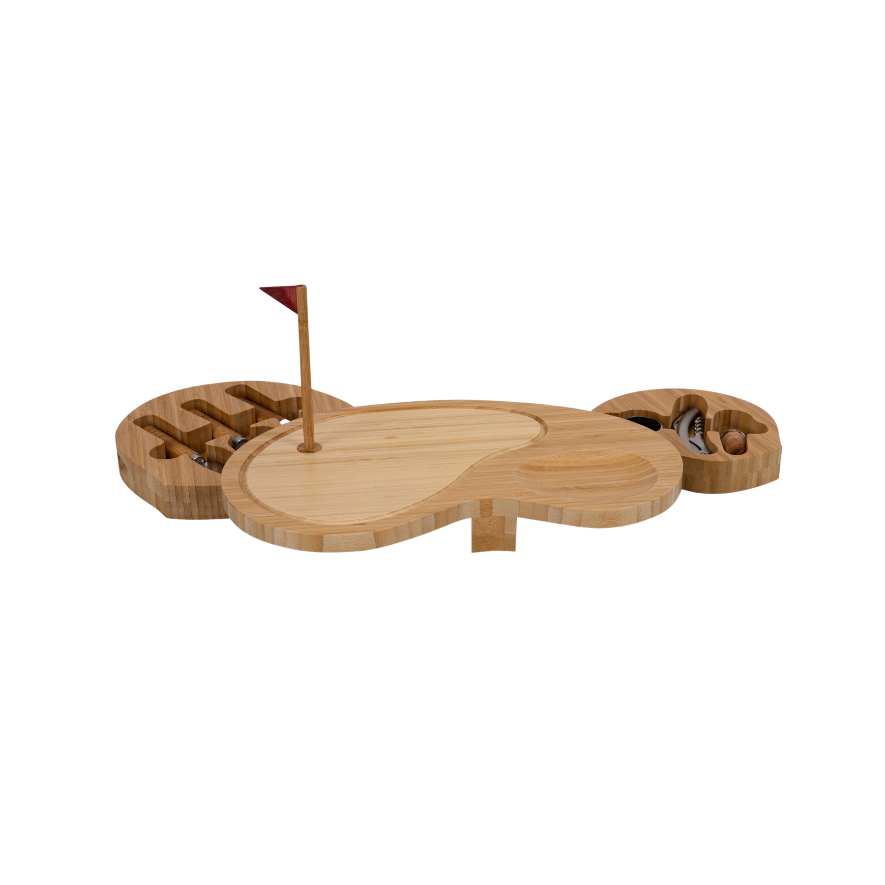 Sand Trap Golf Cheese Cutting Board w/6 Tools