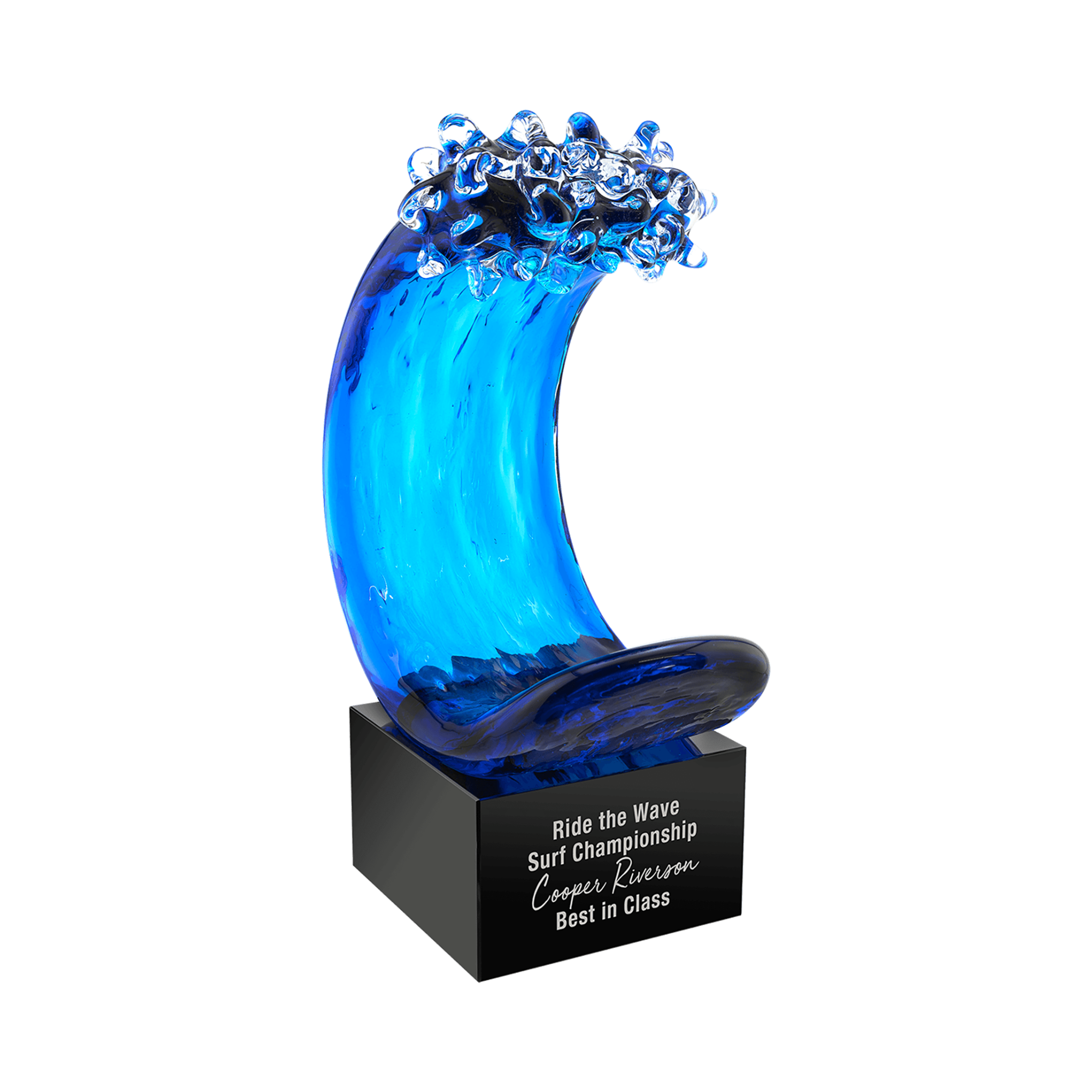 Blue Wave Art Glass