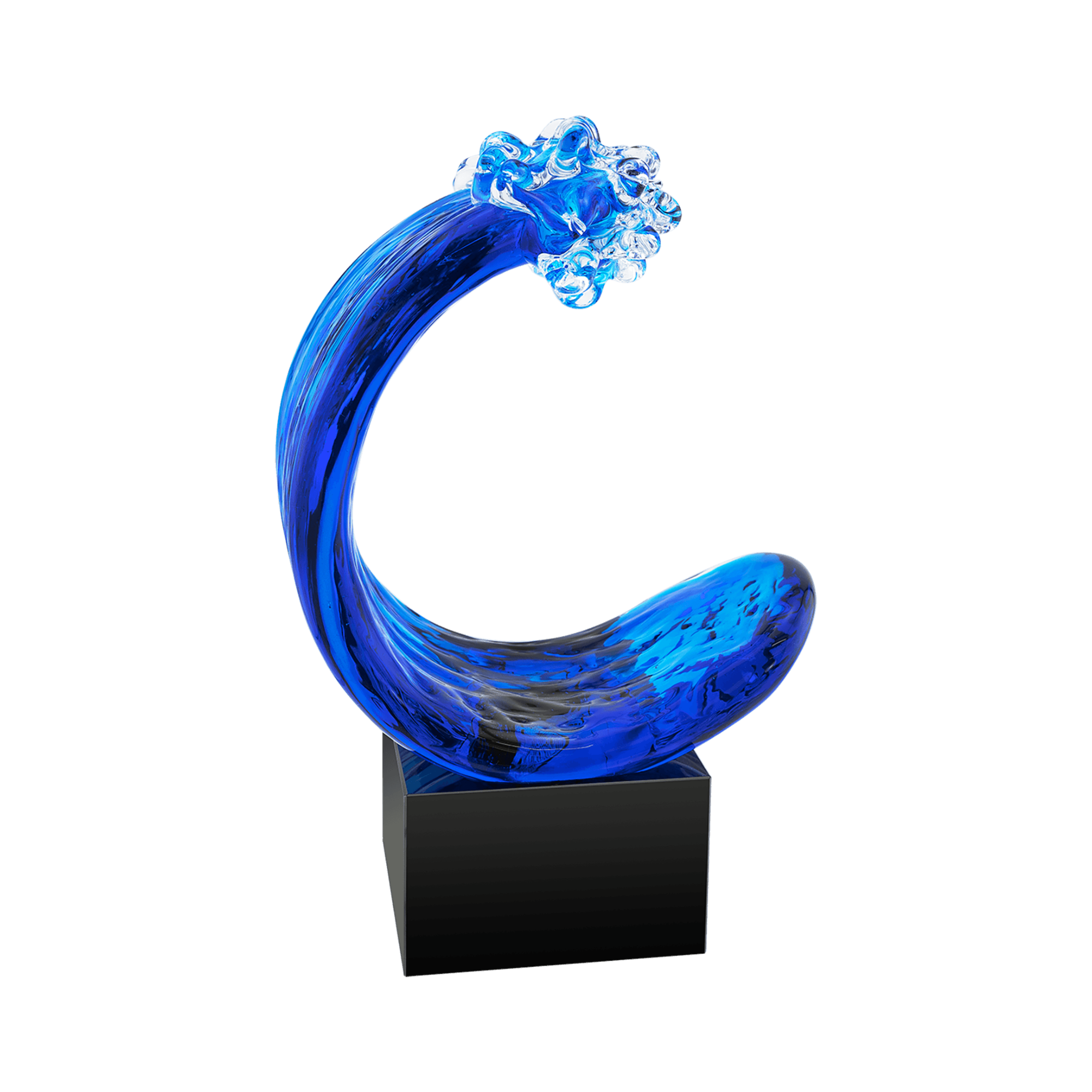 Blue Wave Art Glass
