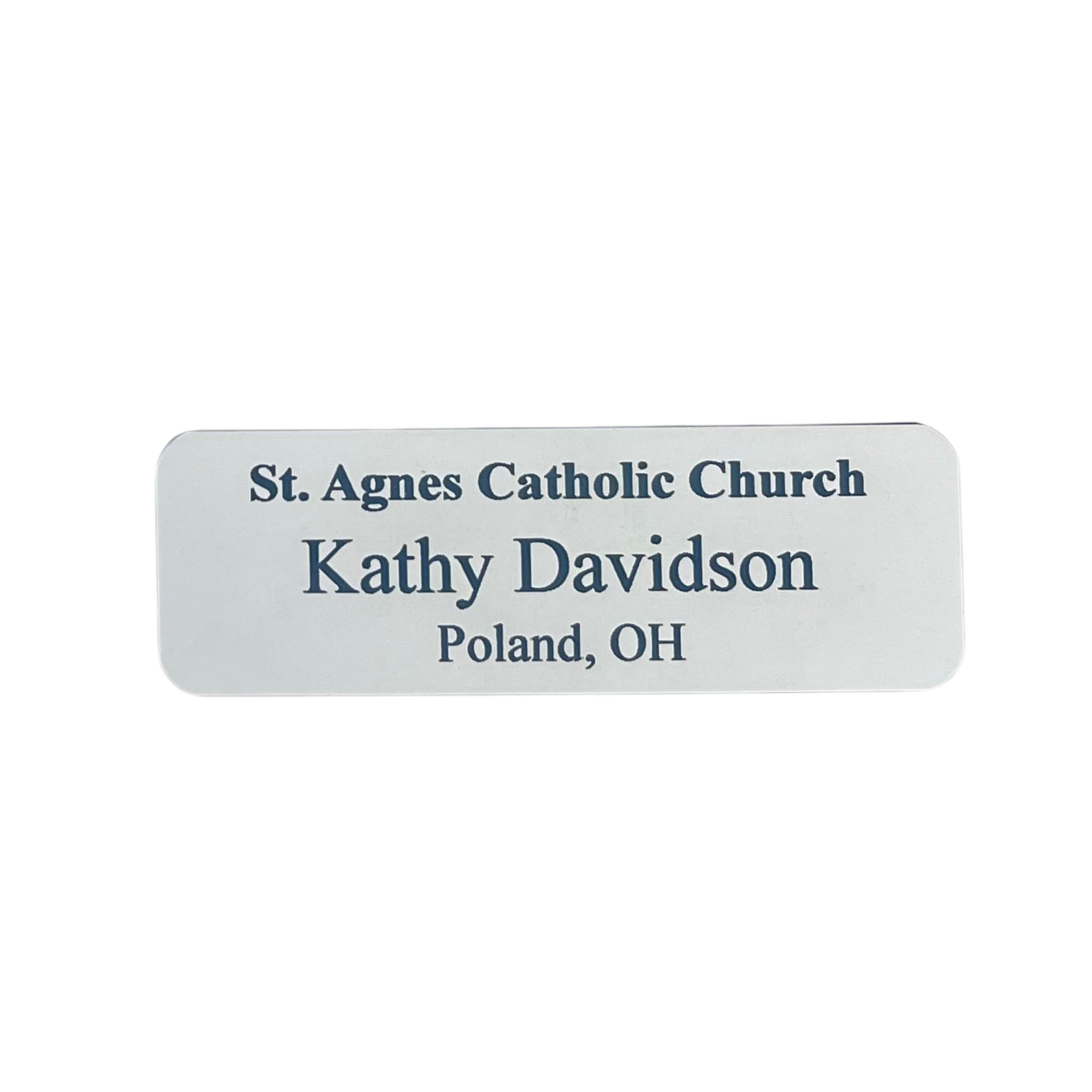 Engraved Plastic Name Badges/Tags