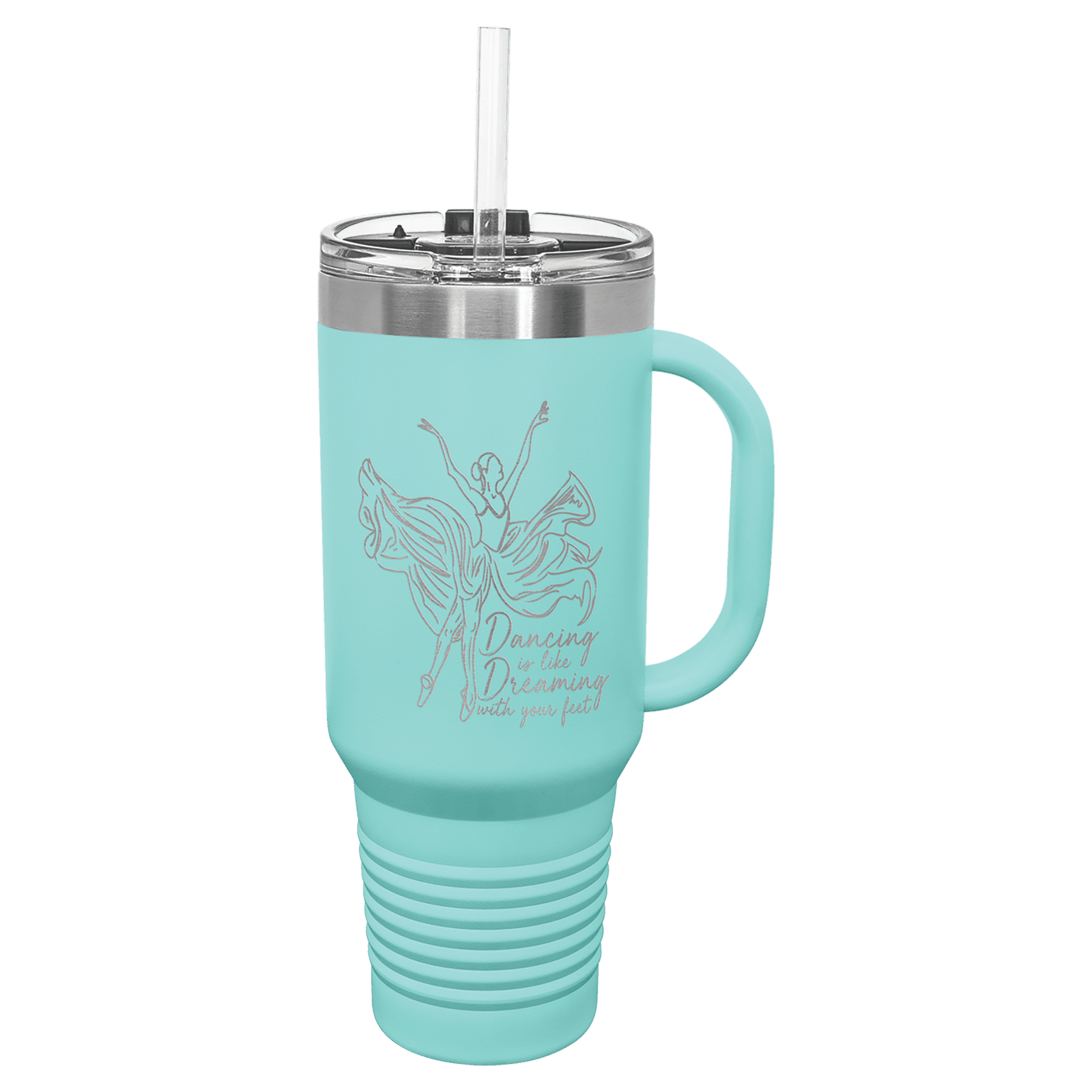 40 oz. Insulated Stainless Steel Travel Mug with Handle