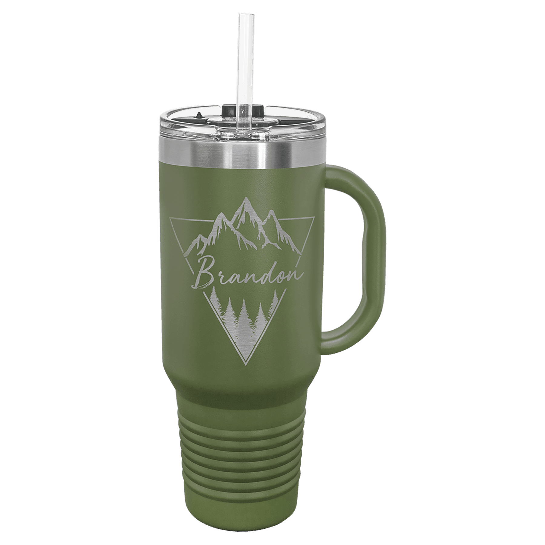 40 oz. Insulated Stainless Steel Travel Mug with Handle