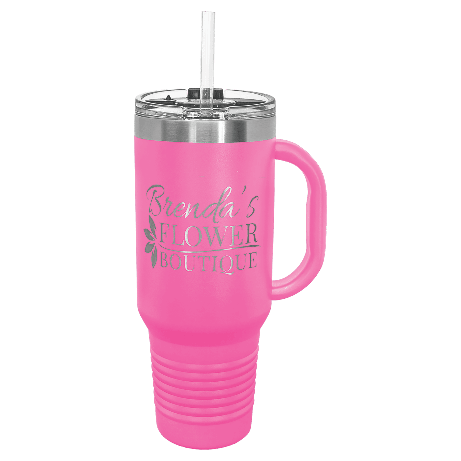 40 oz. Insulated Stainless Steel Travel Mug with Handle