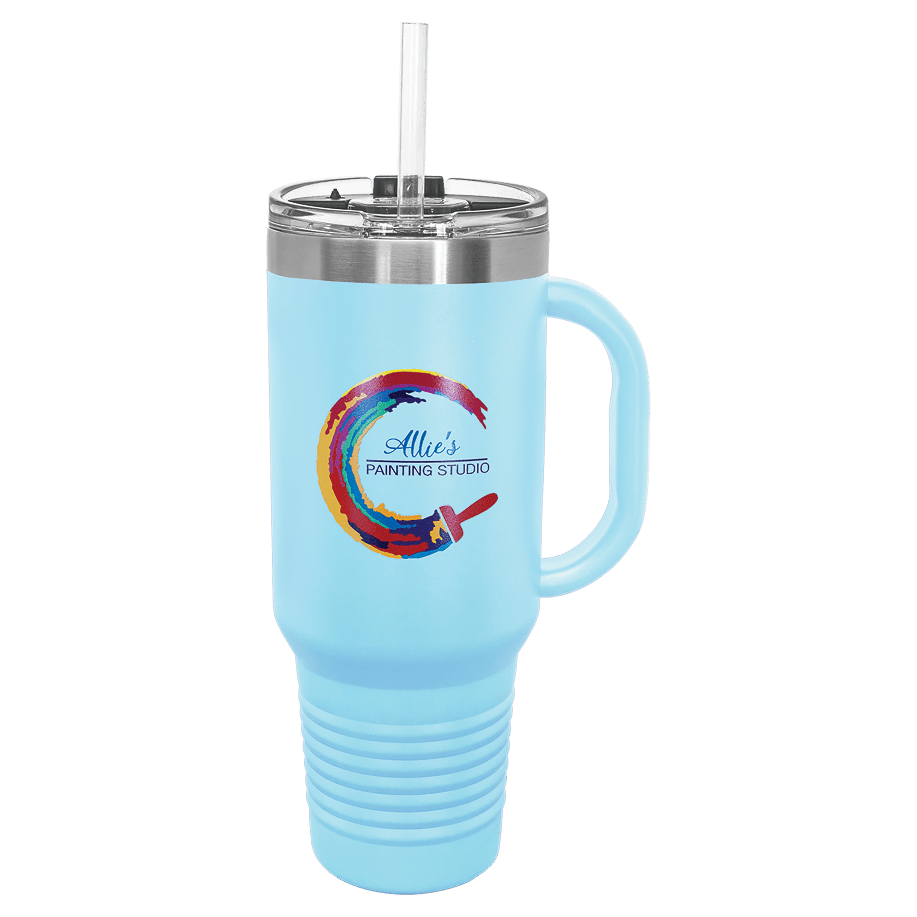 40 oz. Insulated Stainless Steel Travel Mug with Handle