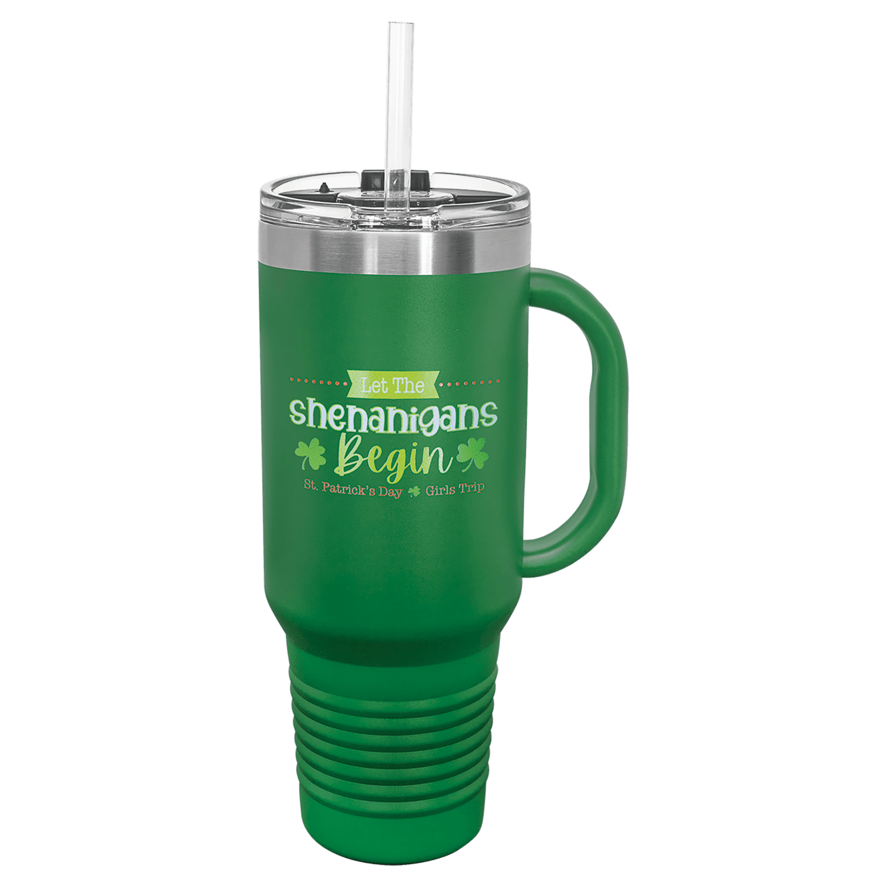 40 oz. Insulated Stainless Steel Travel Mug with Handle