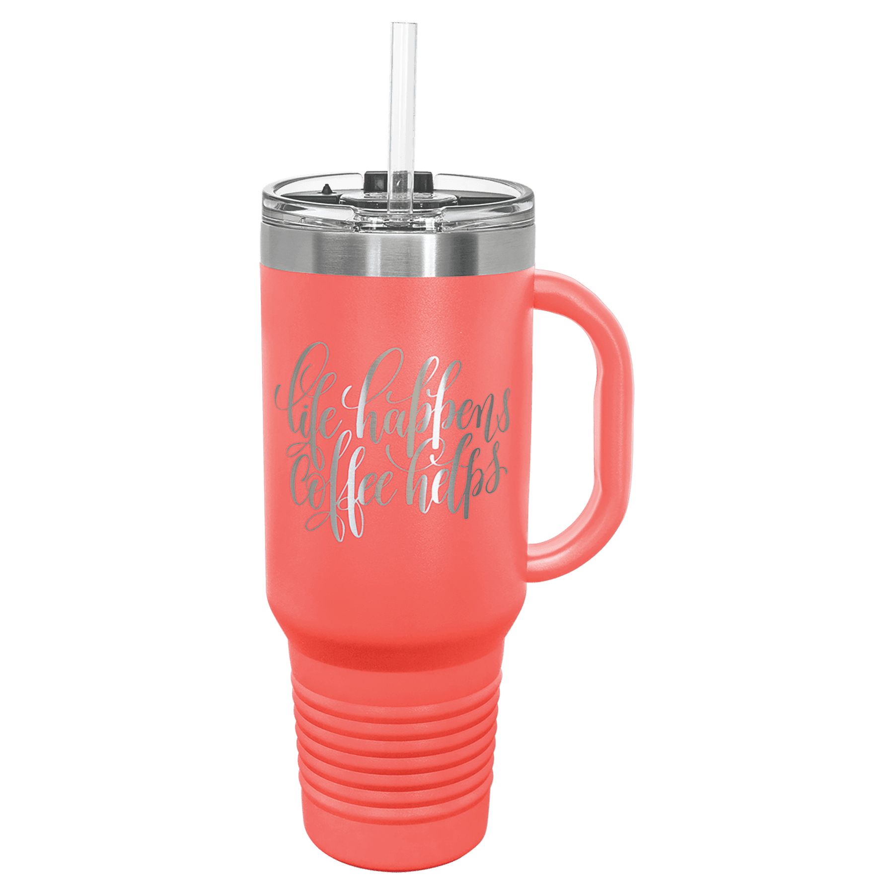 40 oz. Insulated Stainless Steel Travel Mug with Handle
