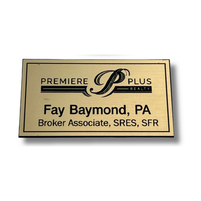 Engraved Metallic Name Badges/Tags