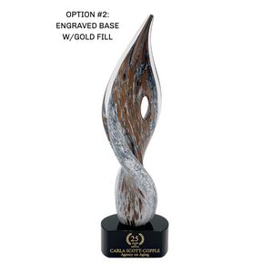 Spire Twist Art Glass